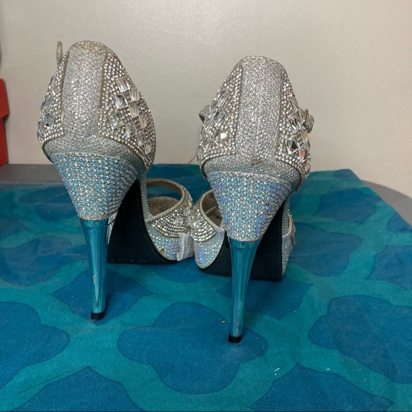 Silver Prom Heels - Picture 3 of 6